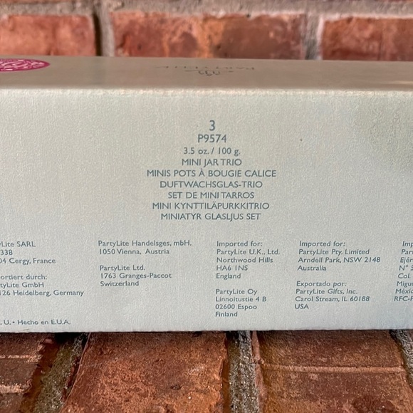 NIB PartyLite 3 Candle Trumpet Jar Set - Picture 2 of 4